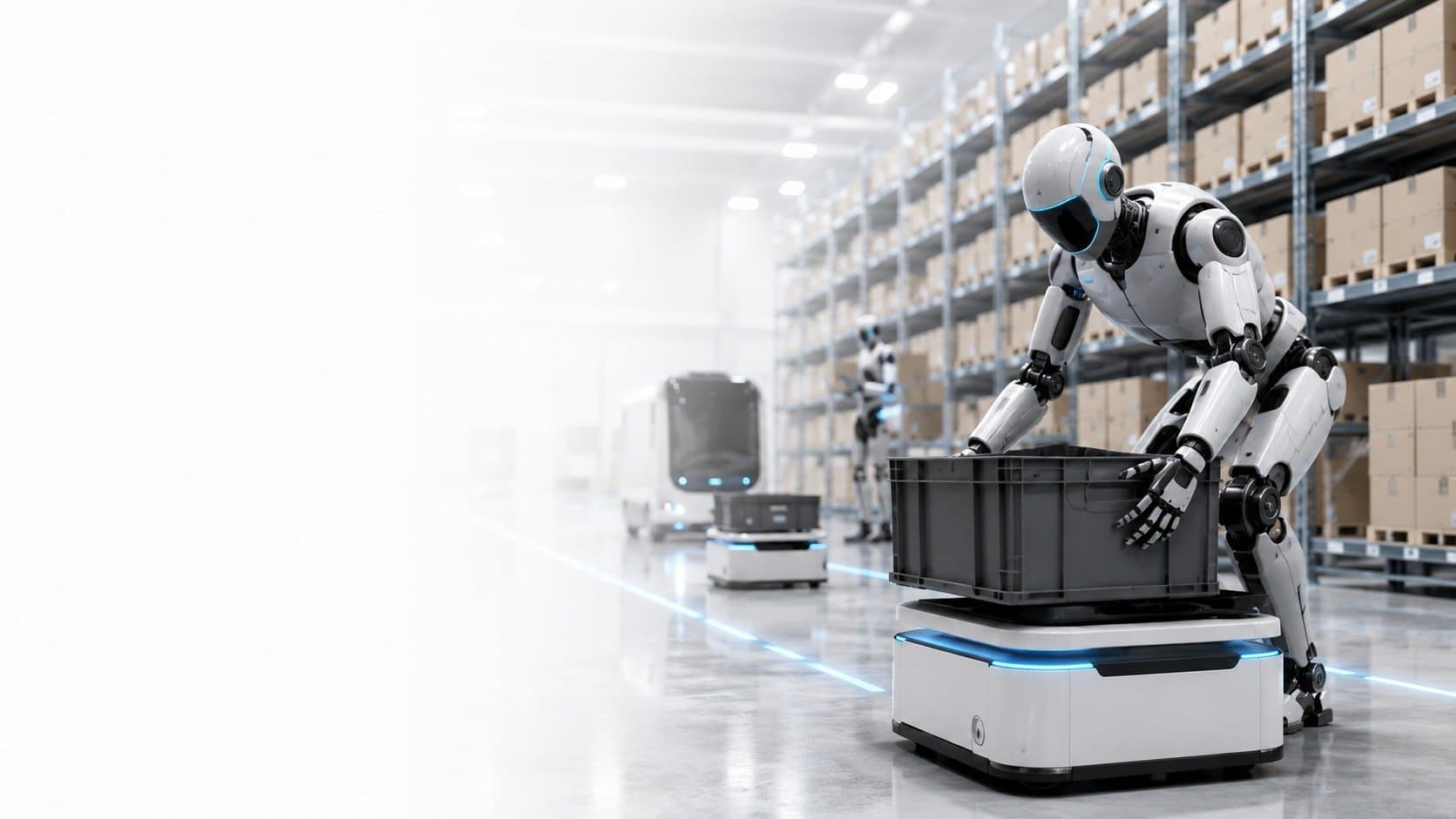 Logistics robotics in a European warehouse